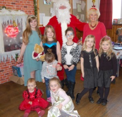 Santa and children